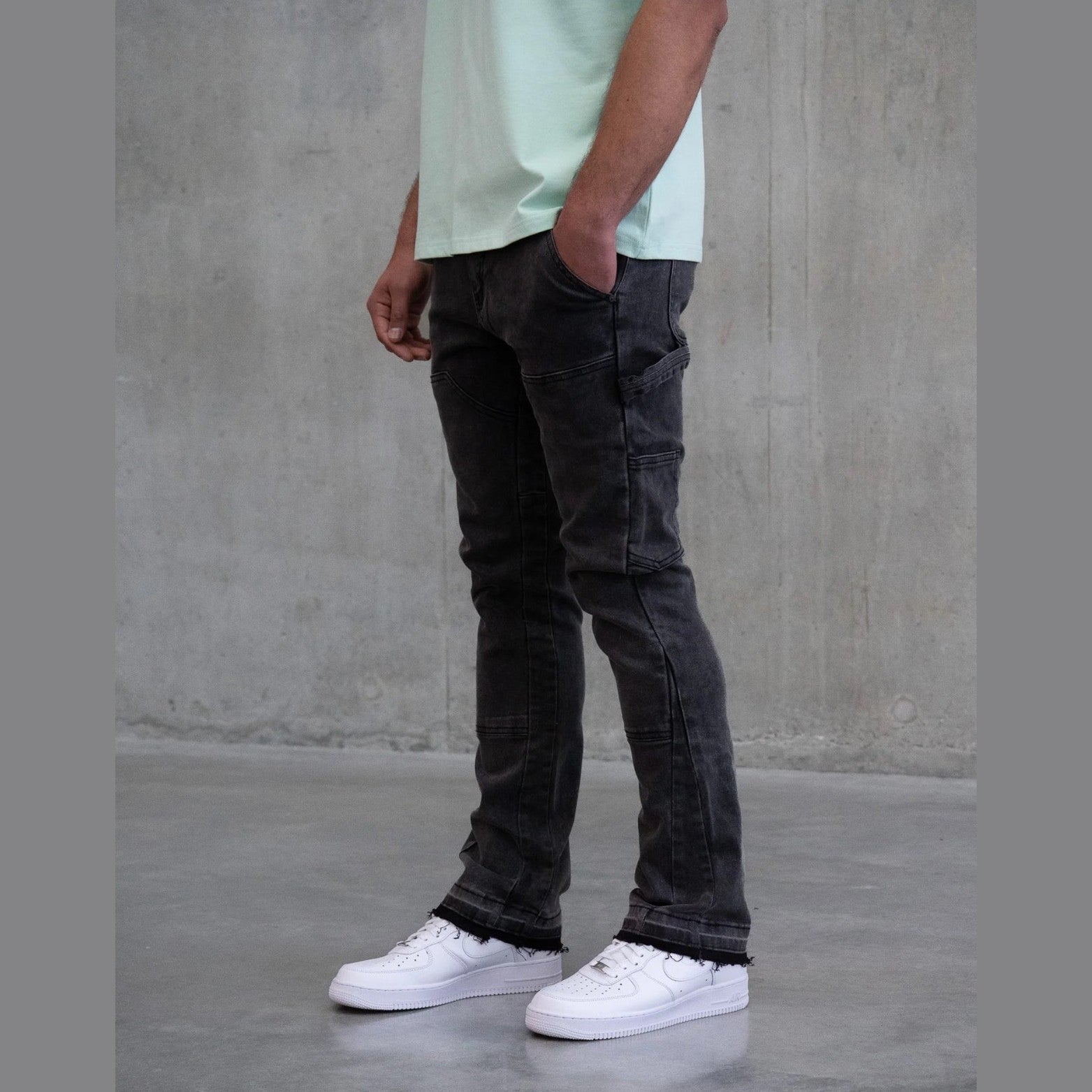 Siarr Carpenter Jeans ‘Washed Black’