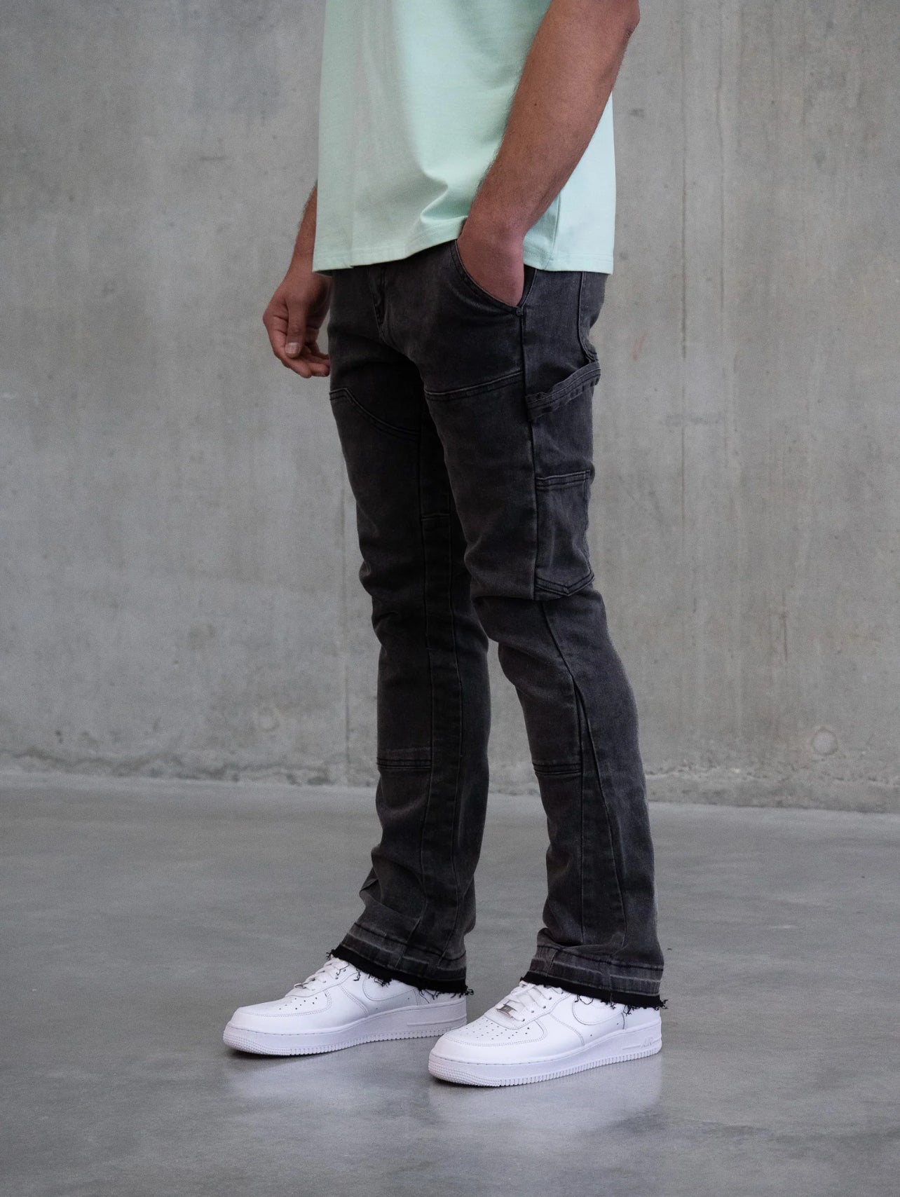 Siarr Carpenter Jeans ‘Washed Black’