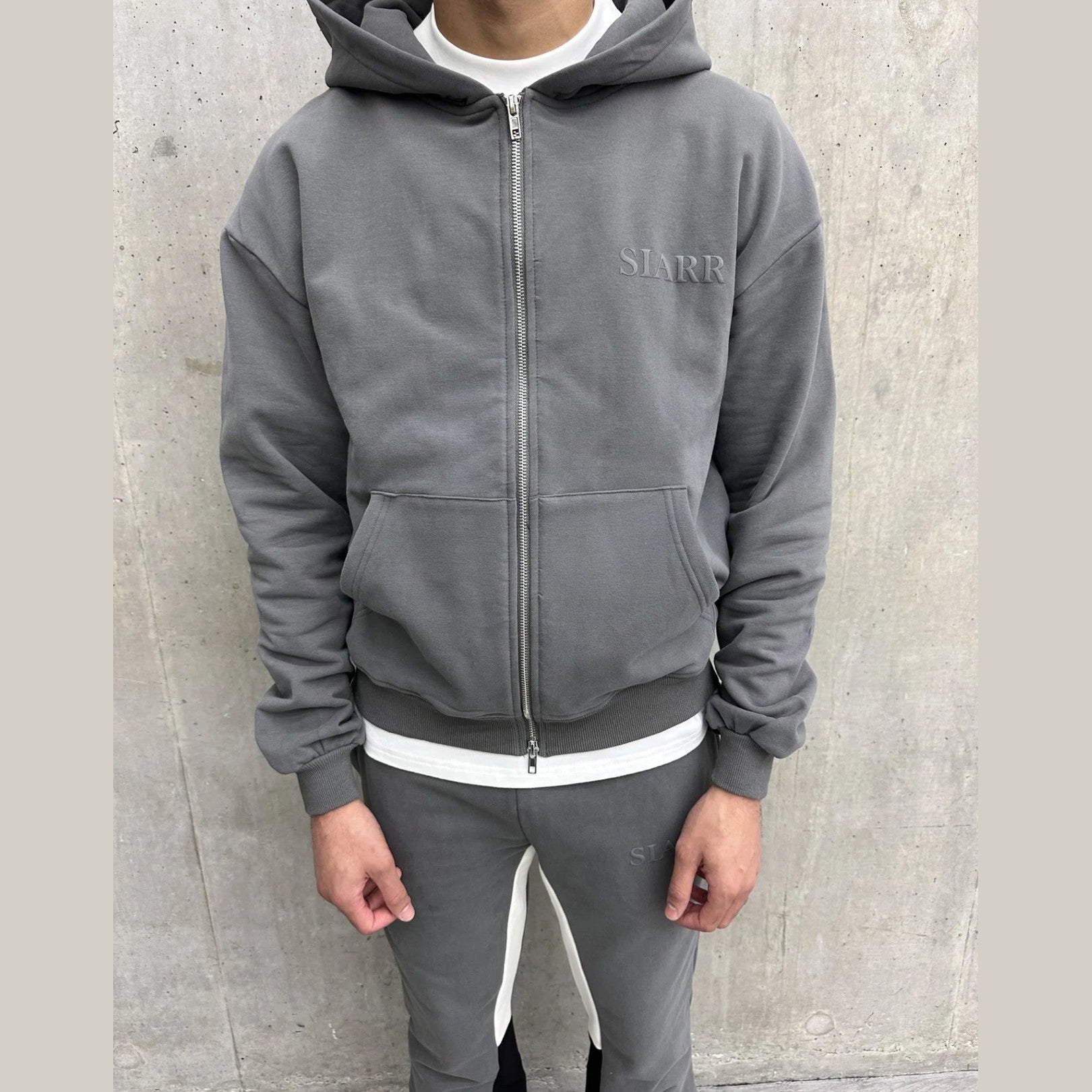 Siarr Zip Hoodie ‘Dark Grey’