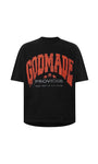 GODMADE PROVIDER WASHED BLACK TEE