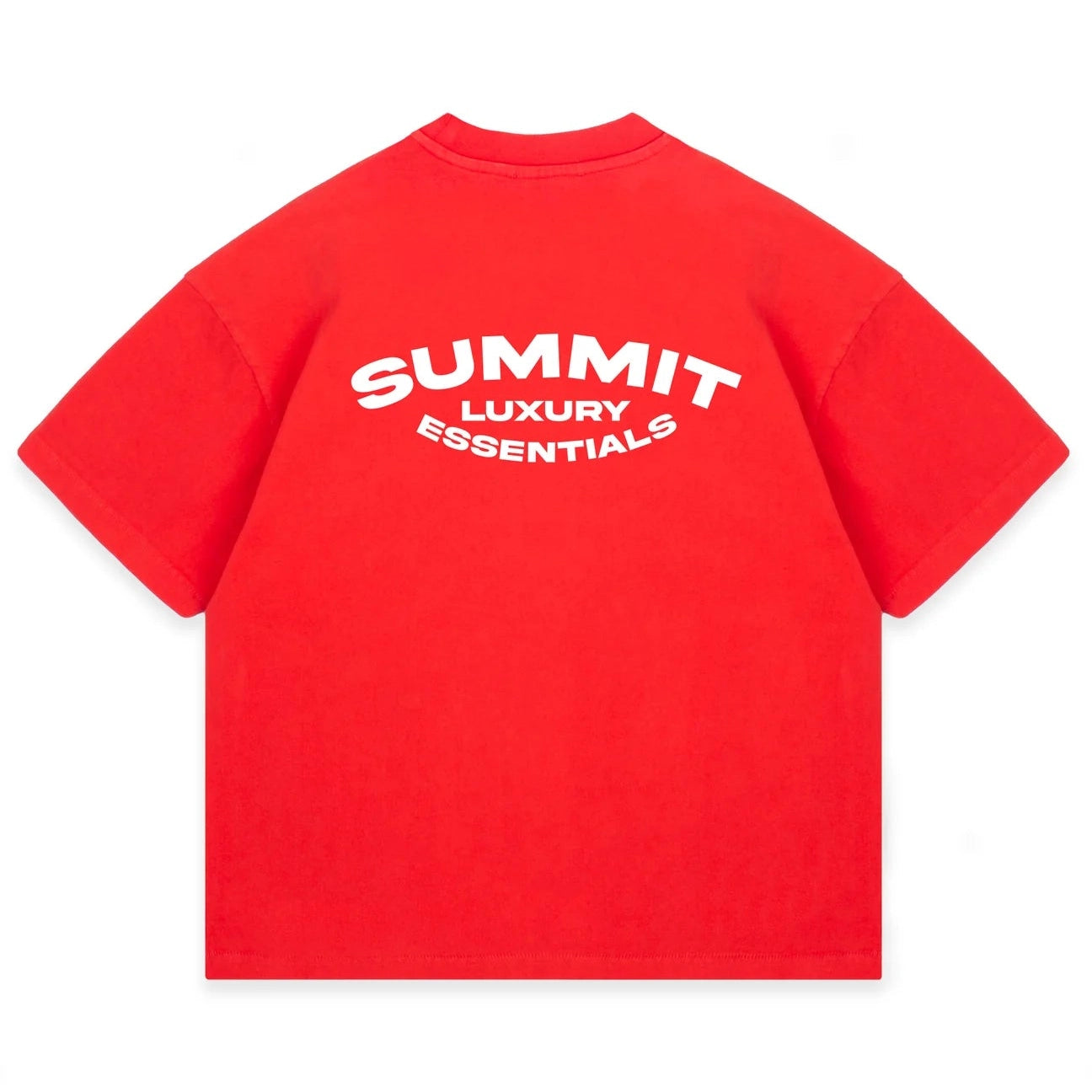 SUMMIT LUXURY ESSENTIALS T-SHIRT - RACING RED