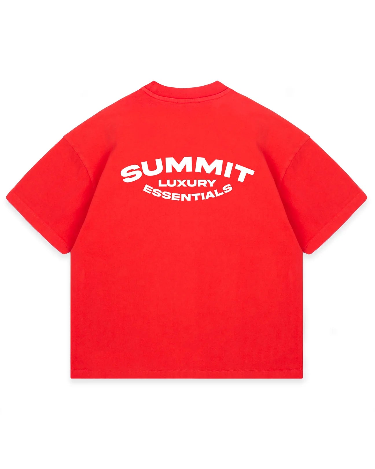 SUMMIT LUXURY ESSENTIALS T-SHIRT - RACING RED