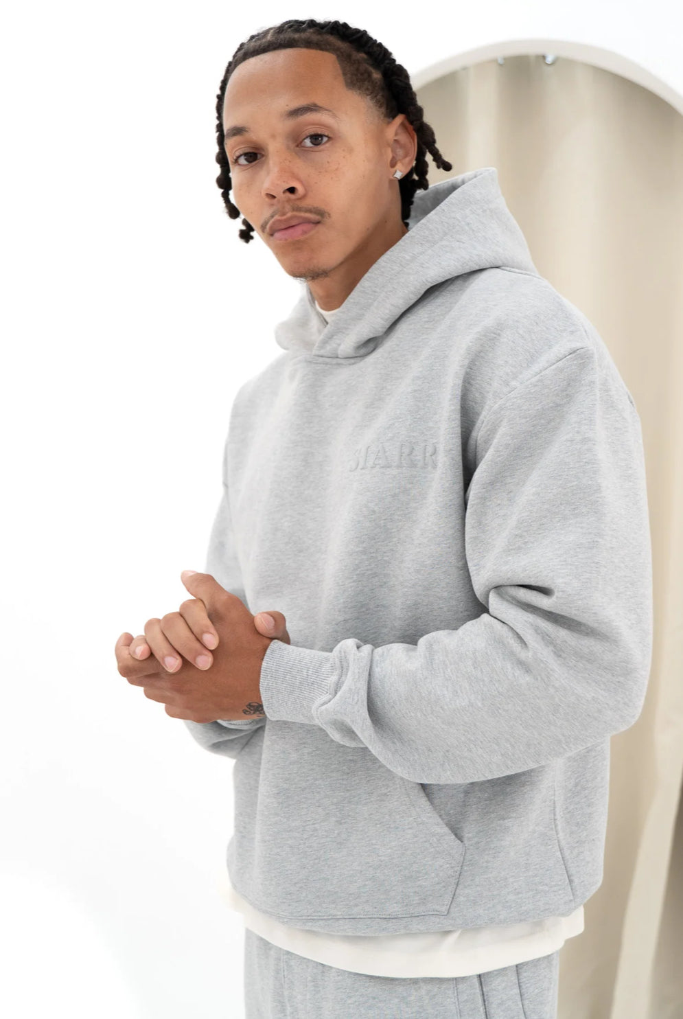 Siarr Puff Hoodie Grey
