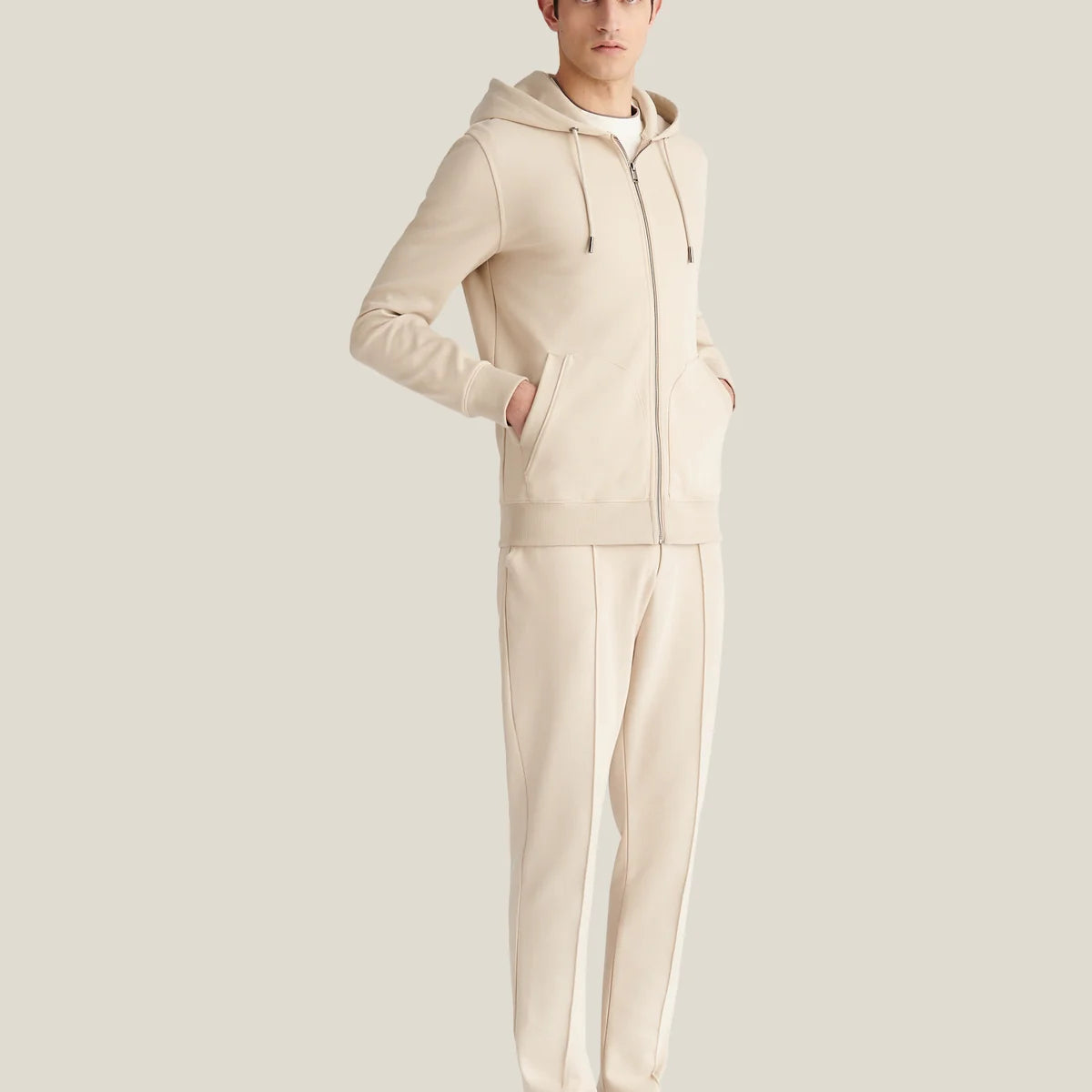 PECKHAM RYE Riva Zip Hooded Jacket in Peyote