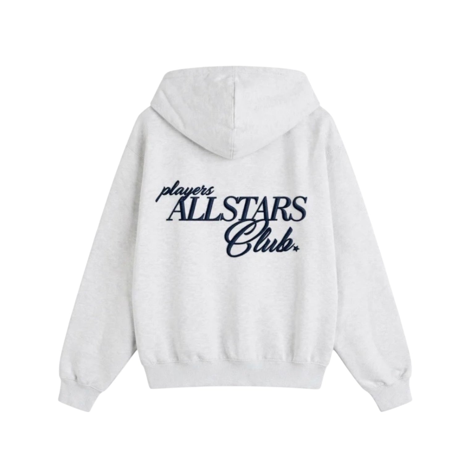 PLAYERS ONLY ASH GREY EMBROIDERED ZIPPER