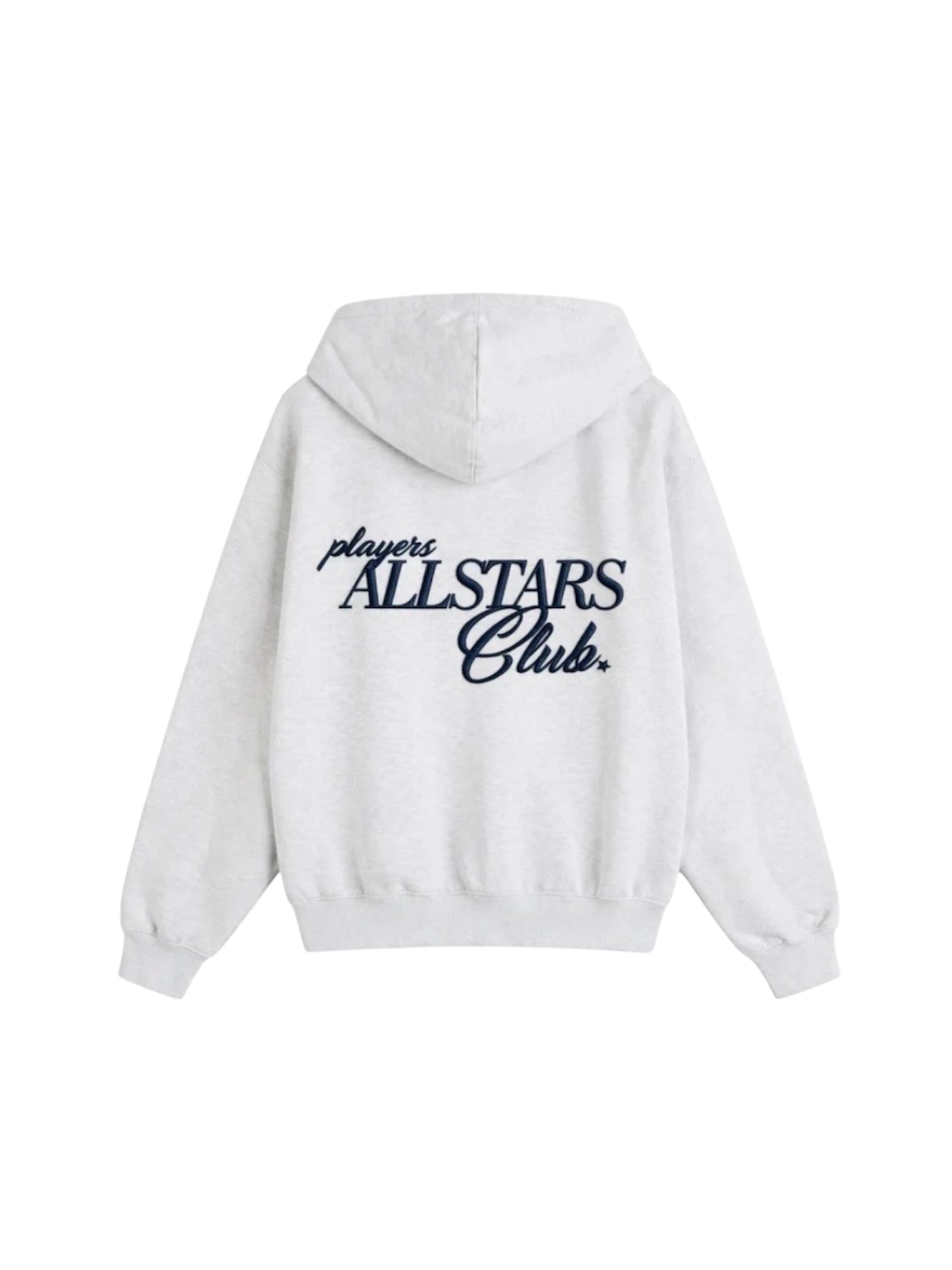 PLAYERS ONLY ASH GREY EMBROIDERED ZIPPER