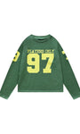 PLAYERS ONLY WASHED GREEN JERSEY LONG SLEEVE