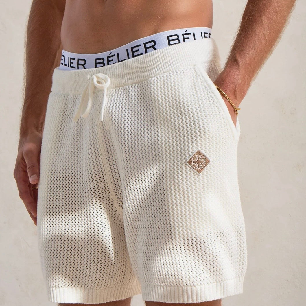 BELIER LEON CROCHET SHORT WHITE