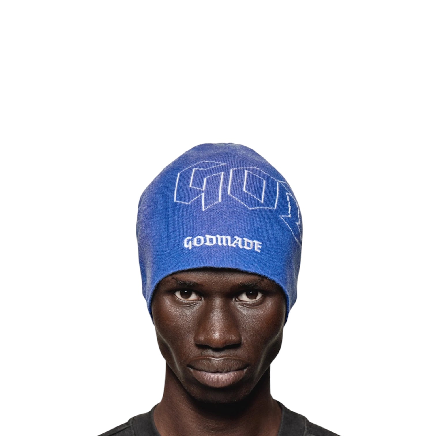 GODMADE BURNOUT - WASHED BLUE BEANIE