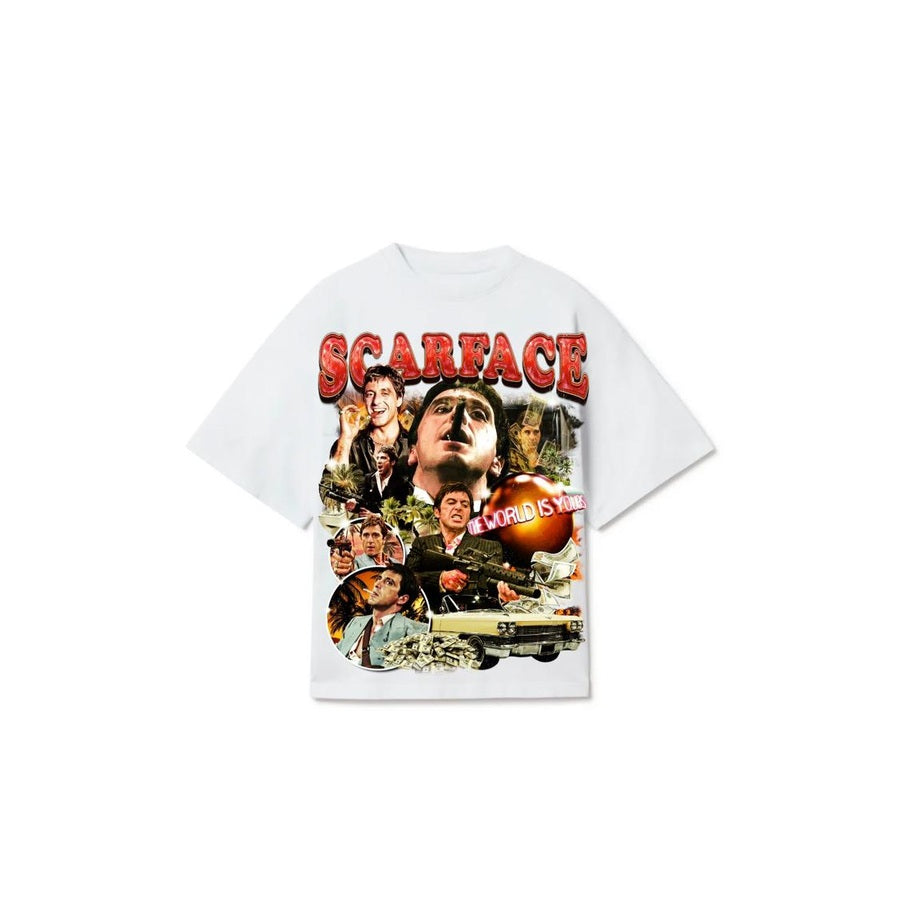 Strip Teez Scarface White T-Shirt