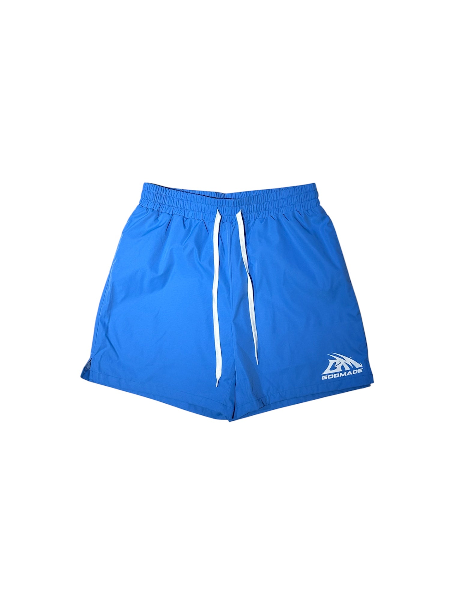 Godmade Logo Blue Swim Shorts