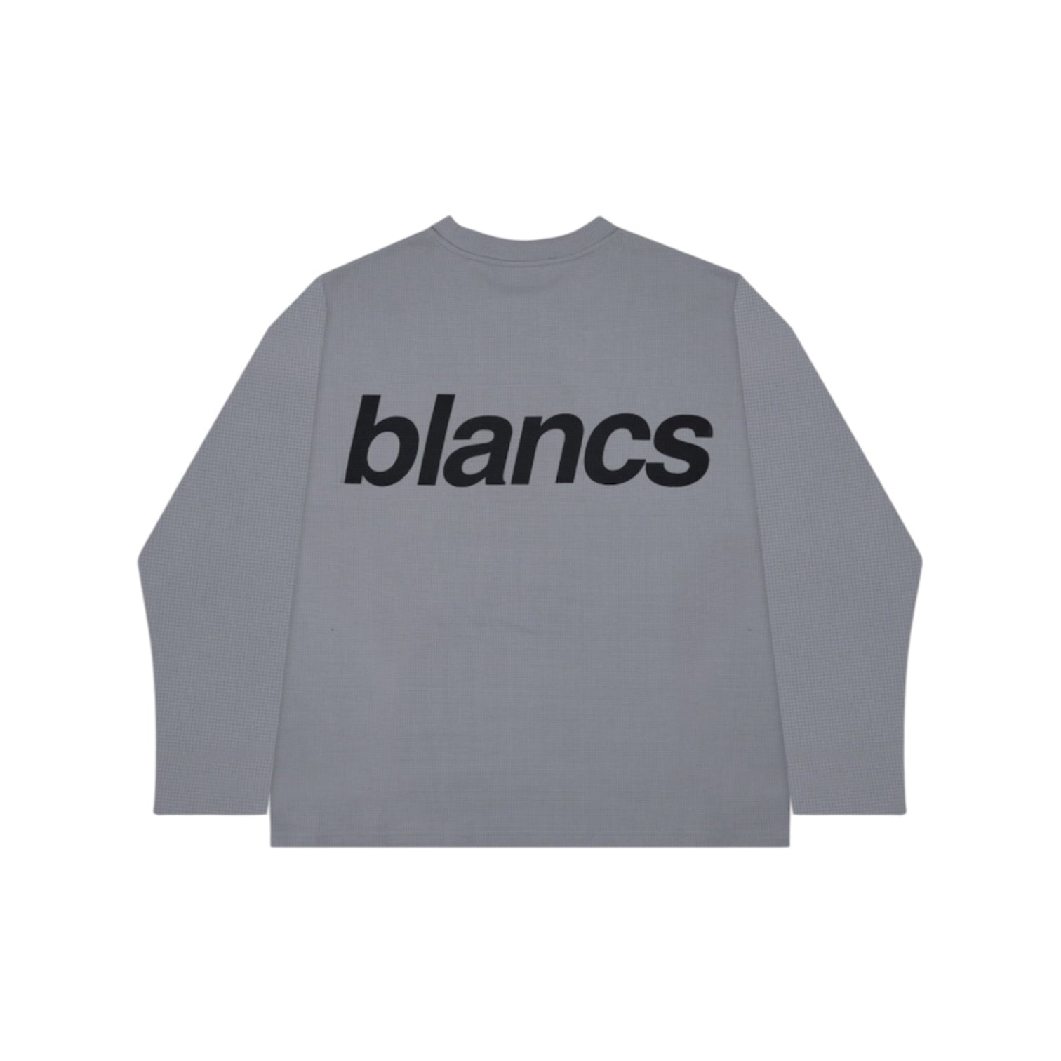 BLANCS WAFFLE KNIT LONG SLEEVE GREY