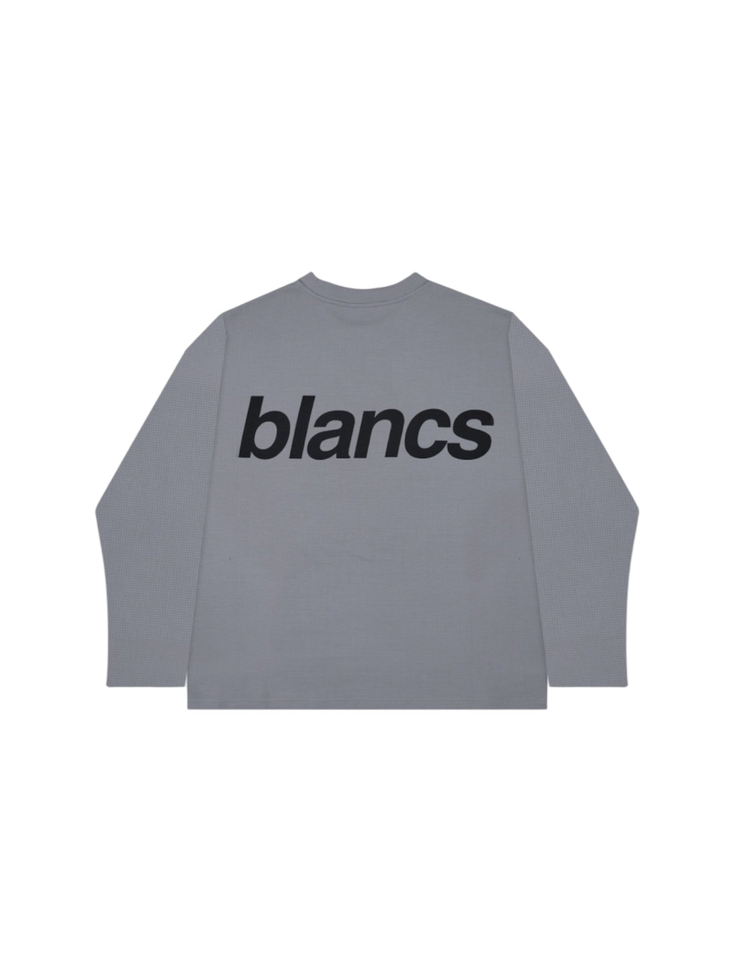 Blancs Waffle Knit Long Sleeve Grey