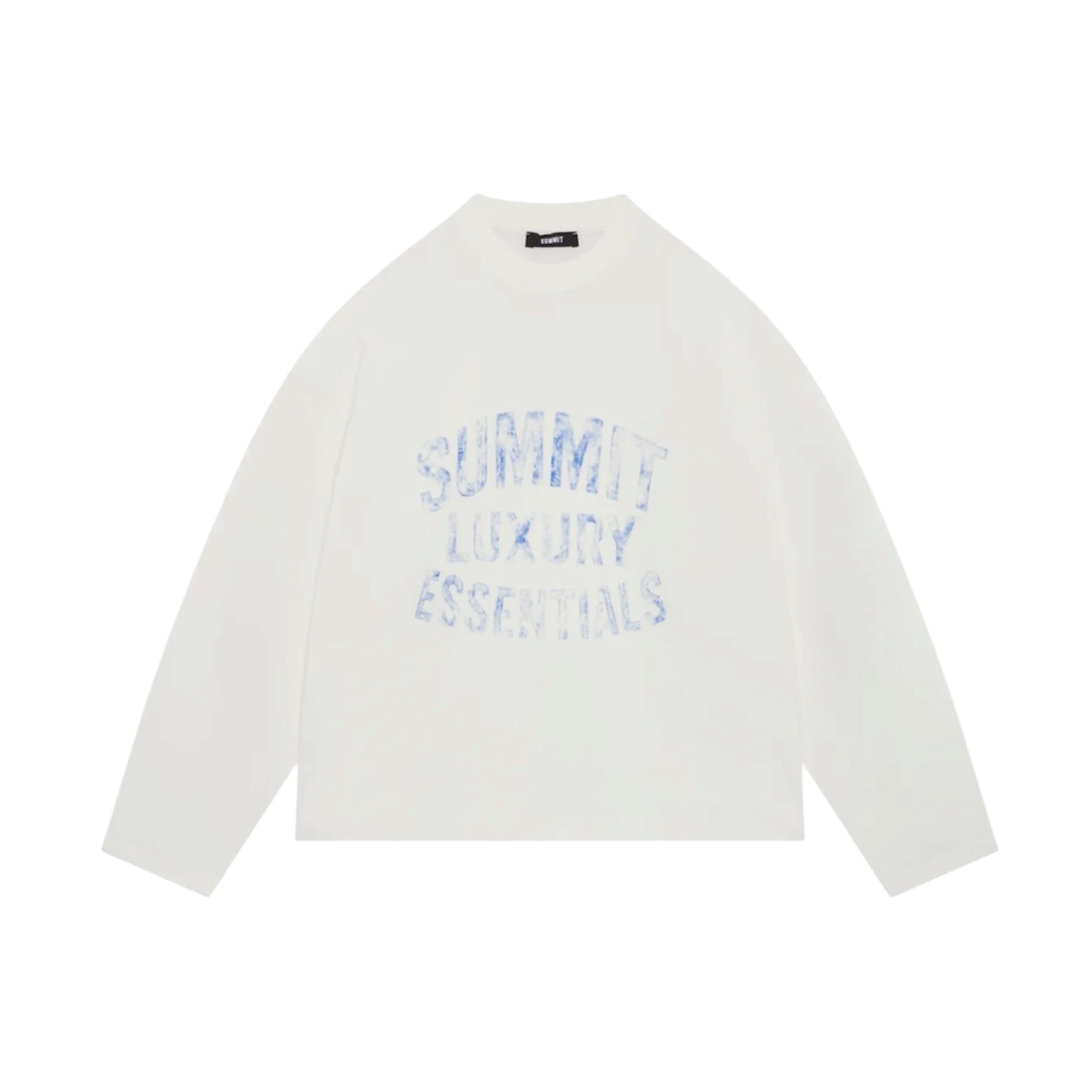 SUMMIT WATERCOLOUR LUXURY ESSENTIALS LONG SLEEVE - WHITE