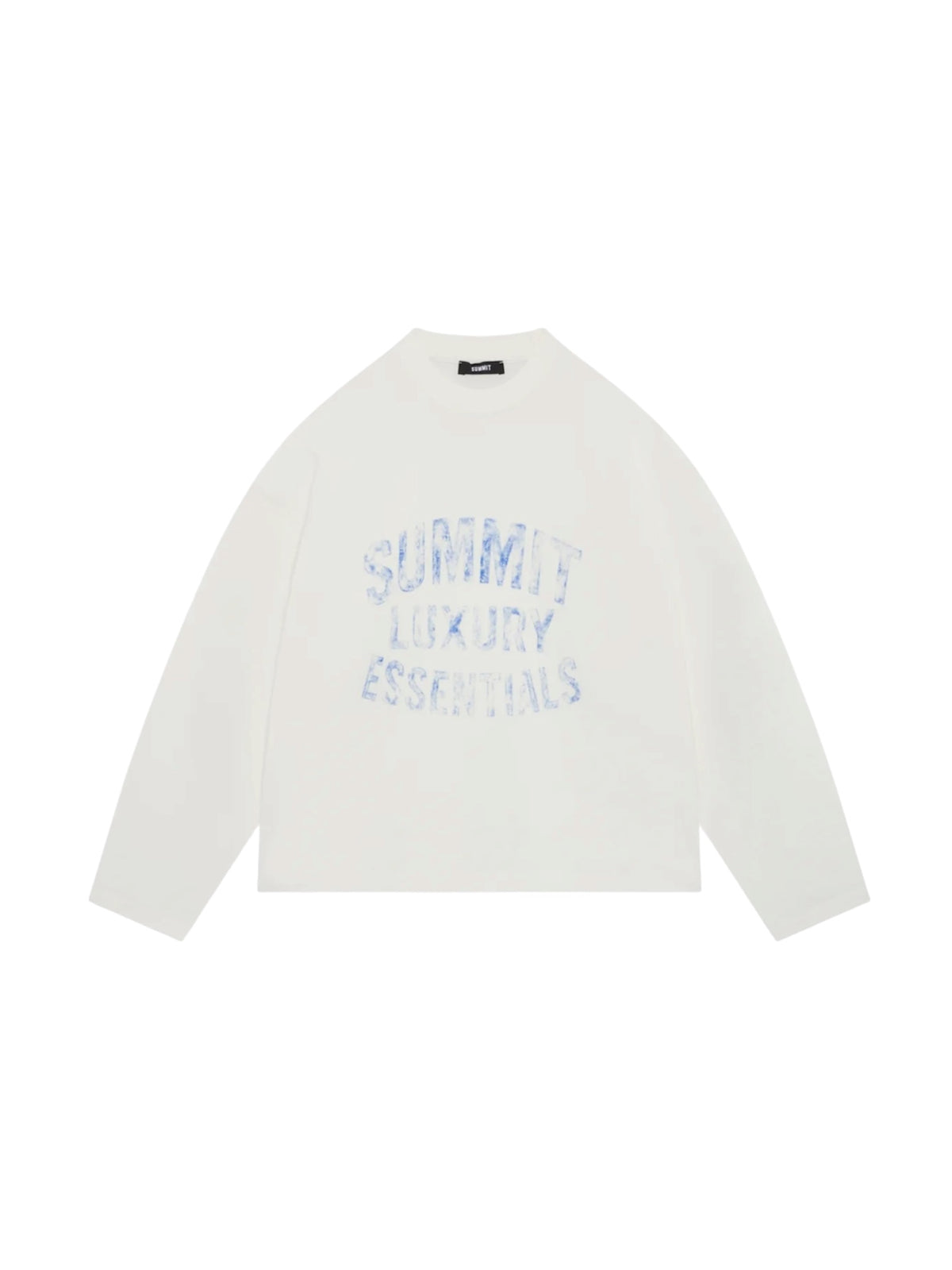 SUMMIT WATERCOLOUR LUXURY ESSENTIALS LONG SLEEVE - WHITE