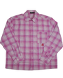 Cherry Location Flannel Shirt Pink