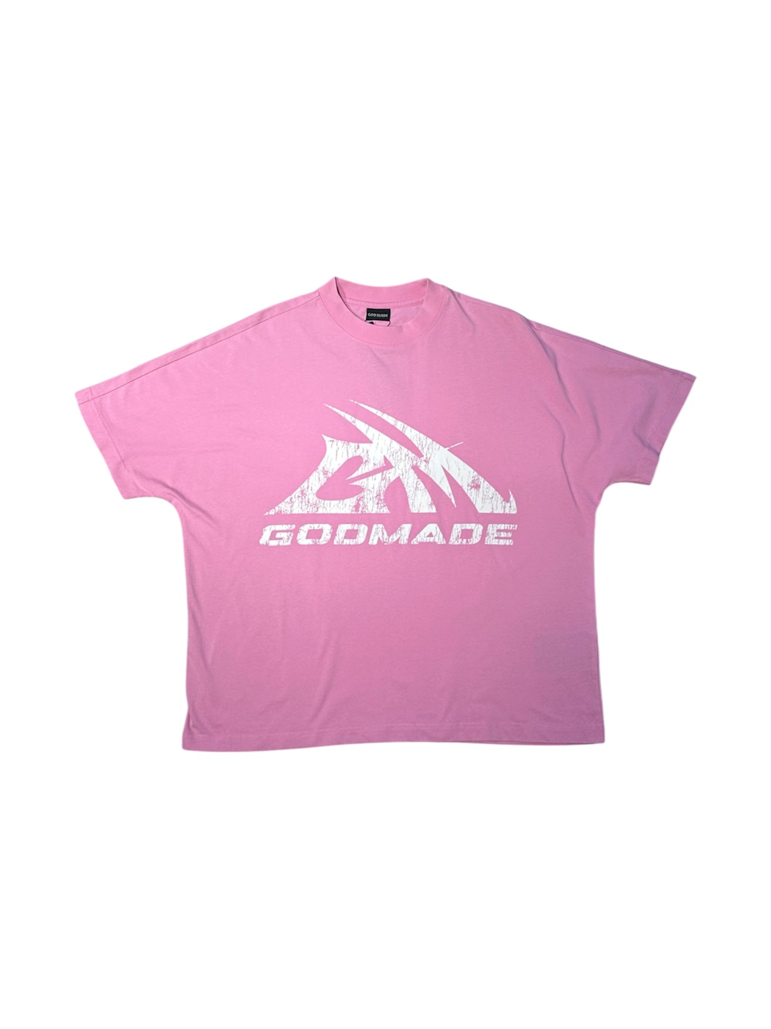 Godmade Logo Washed Pink Tee