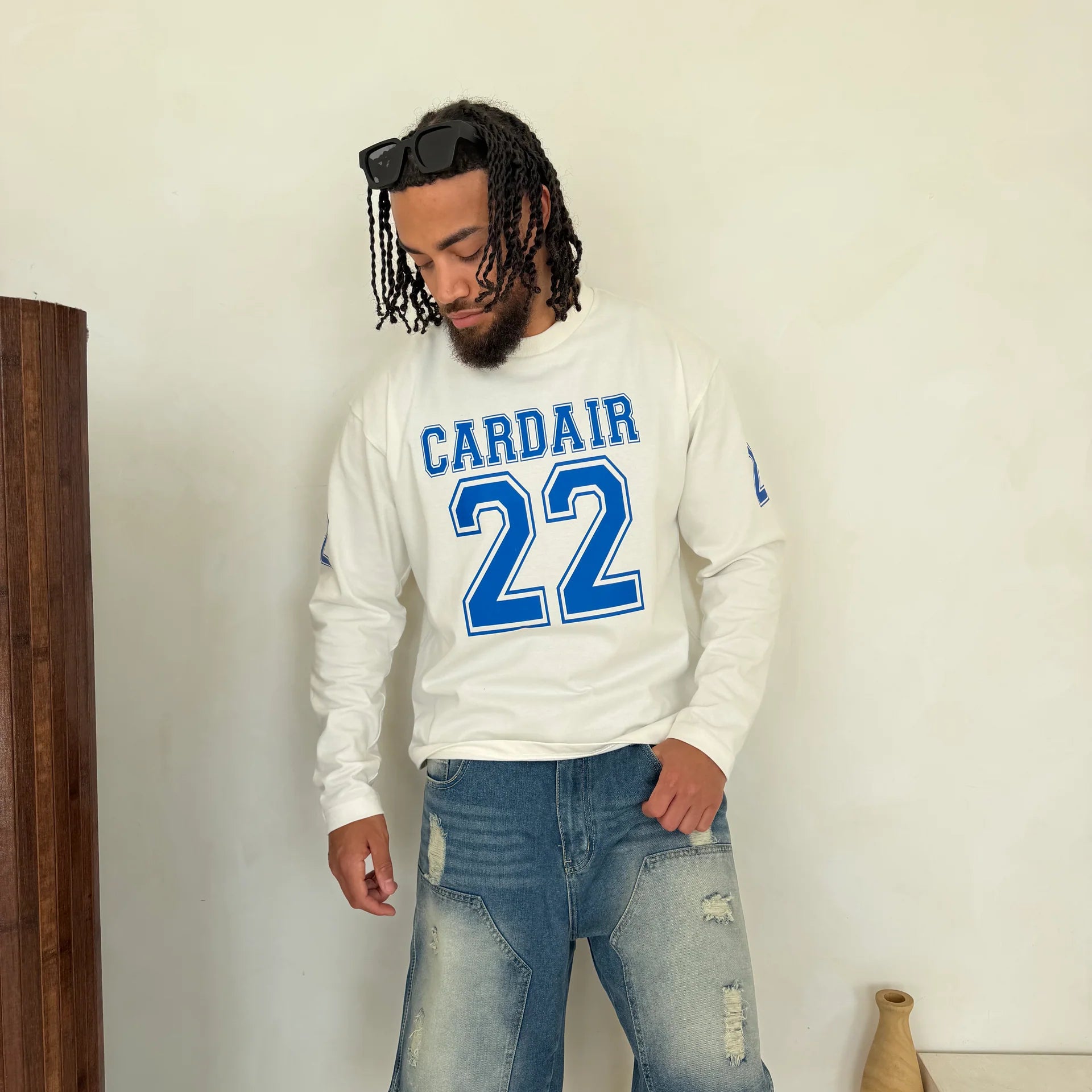 Cardair Varsity Long Sleeve T Shirt - White, alternate view 2