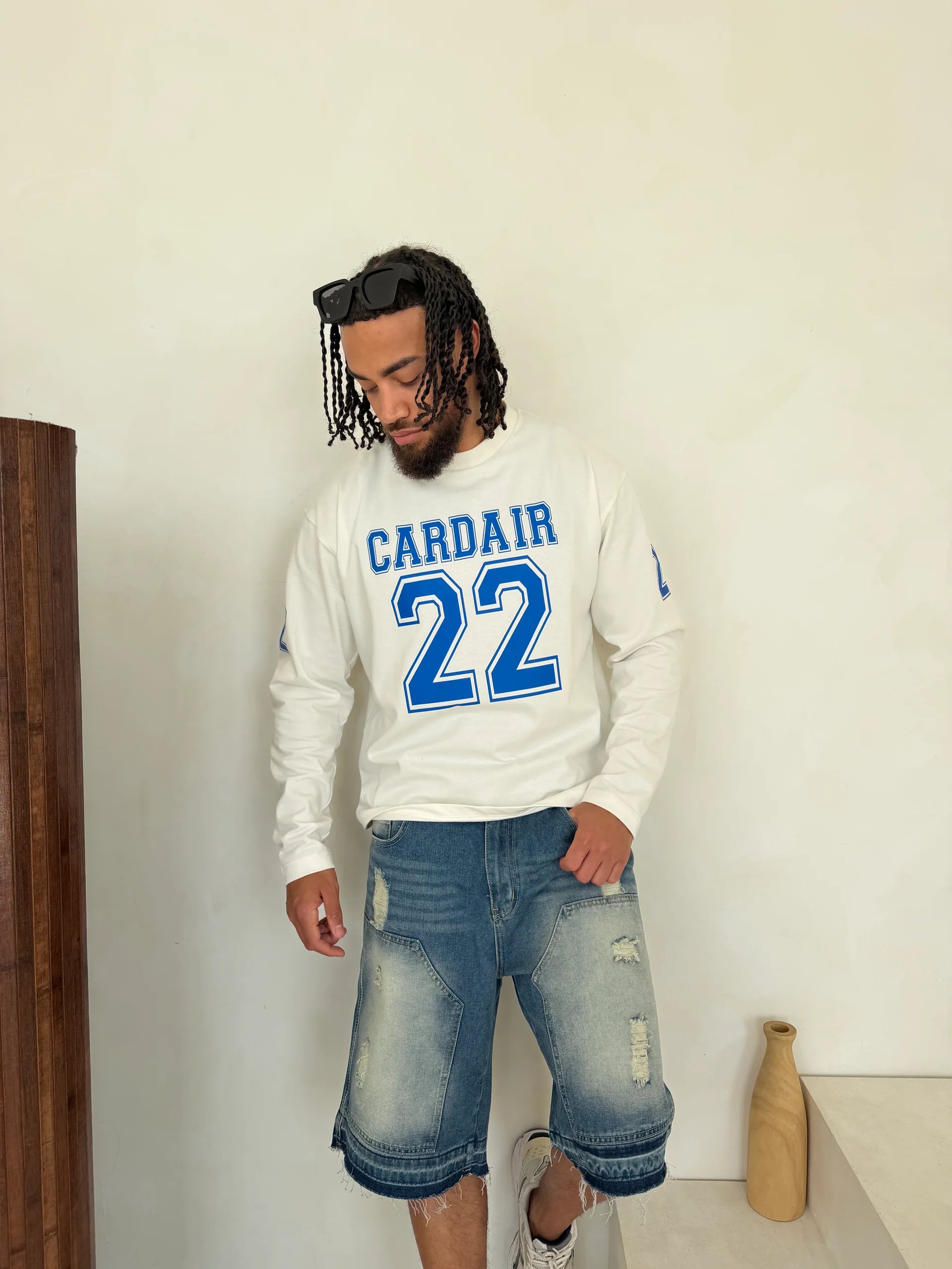 Cardair Varsity Long Sleeve T Shirt - White, alternate view 2