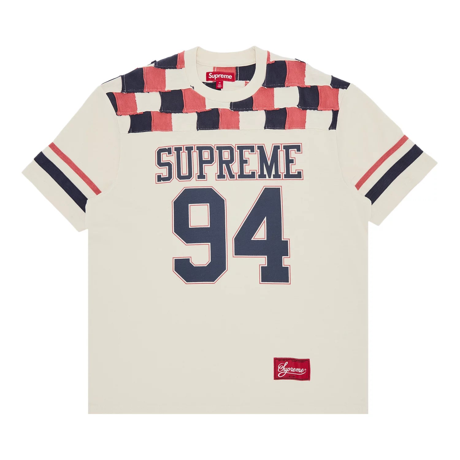 Supreme Patchwork Yoke Stone Football T Shirt