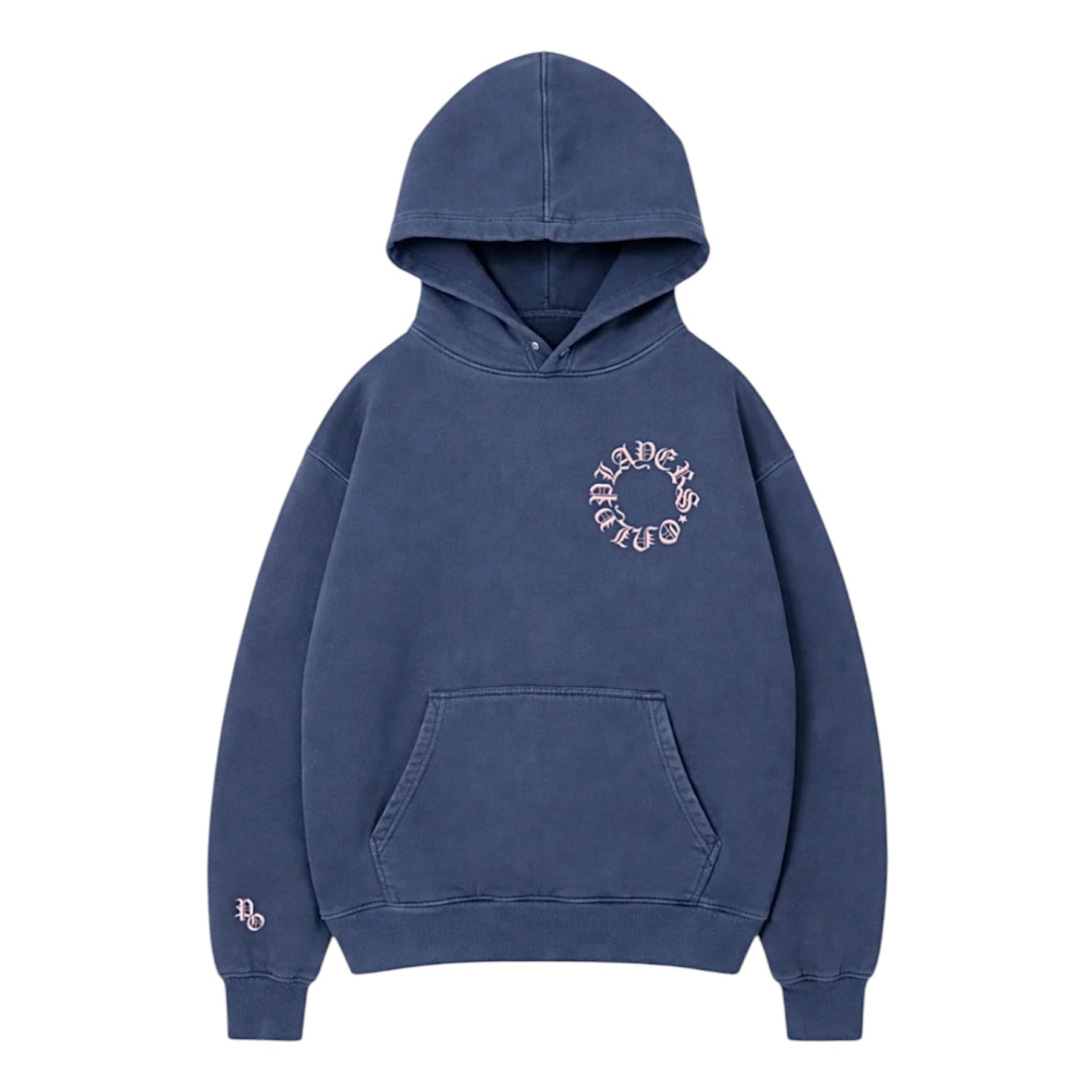 PLAYERS ONLY WASHED NAVY EMBROIDERED HOODIE