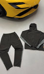 STUDIO BY CHARLES TWO TONE DARK KHAKI TRACKSUIT