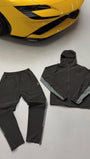 STUDIO BY CHARLES TWO TONE DARK KHAKI TRACKSUIT