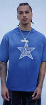 Last Lesson Blue Washed Star T Shirt