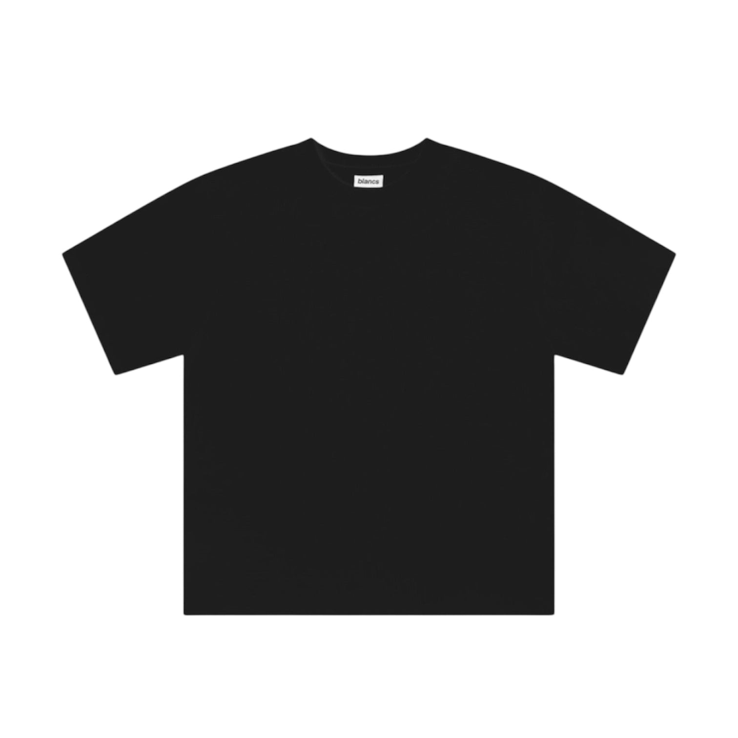 BLANCS WAFFLE KNIT SHORT SLEEVE BLACK