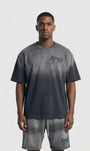 LEGENDE LND GRADIENT T SHIRT CHARCOAL WASH