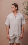 Belier Hassan Seersucker S/S Shirt - Grey