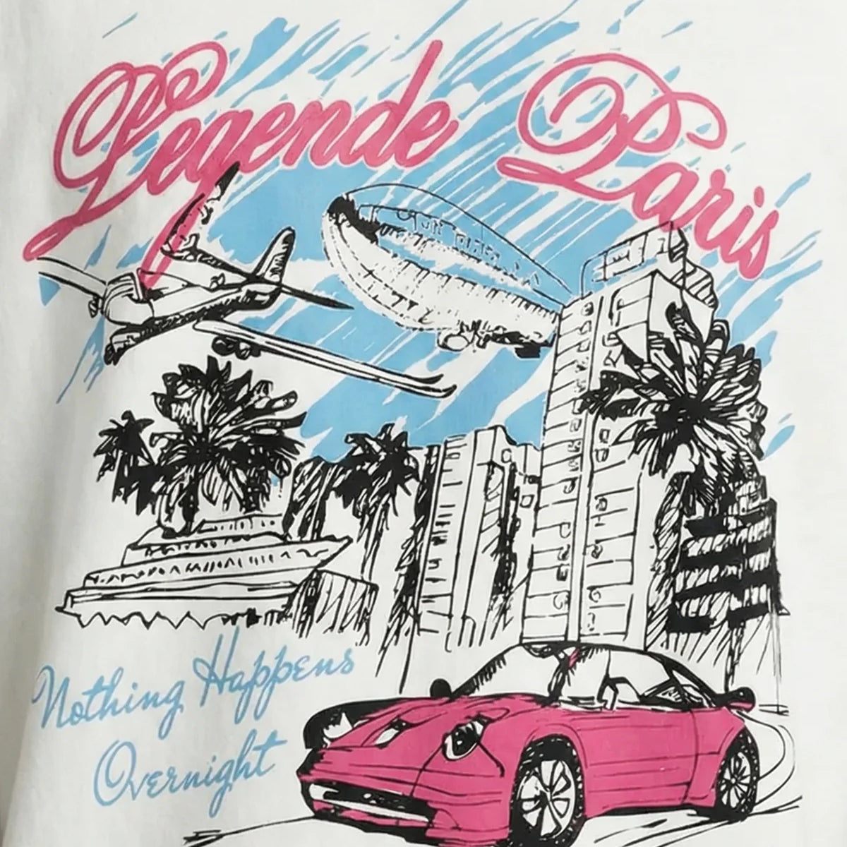 Legende Overnight Sketch T Shirt White, alternate view 2