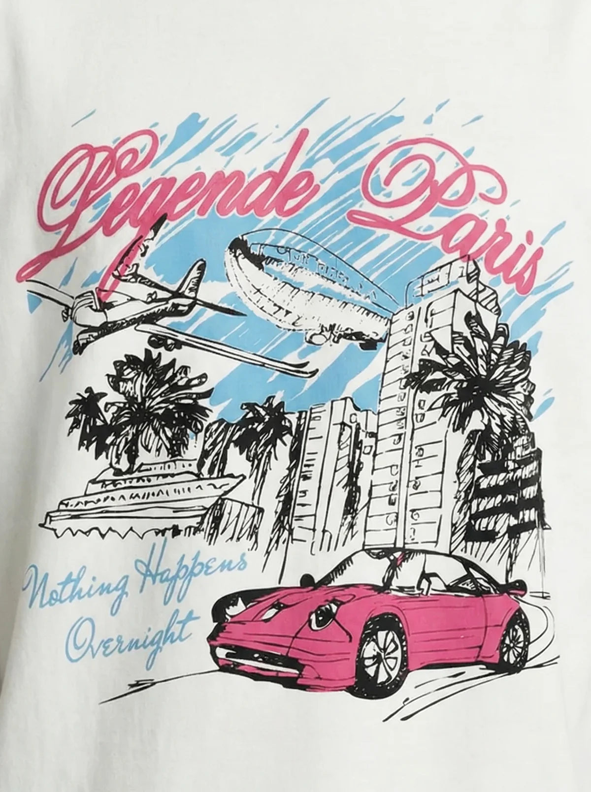Legende Overnight Sketch T Shirt White, alternate view 2