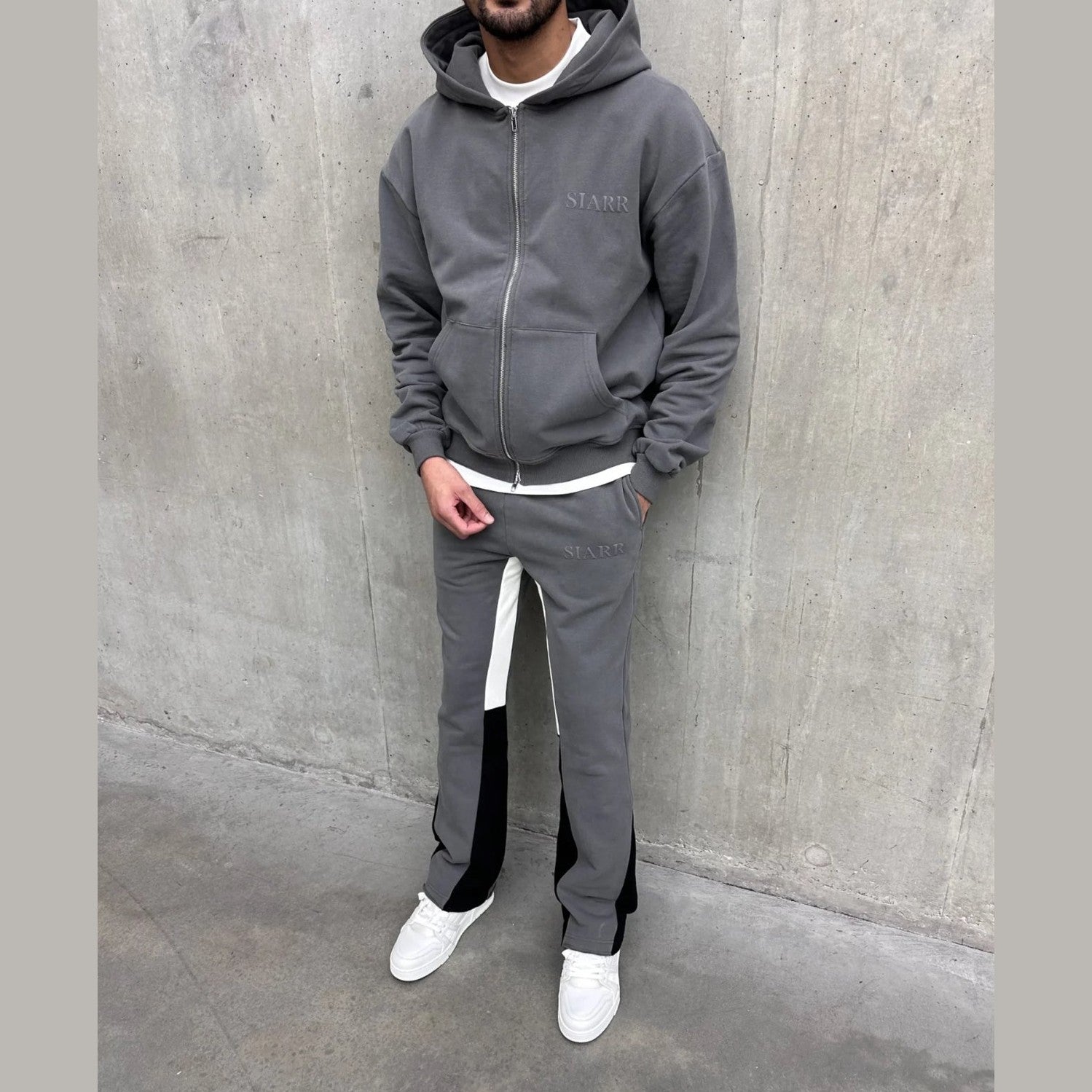 Siarr Zip Hoodie ‘Dark Grey’