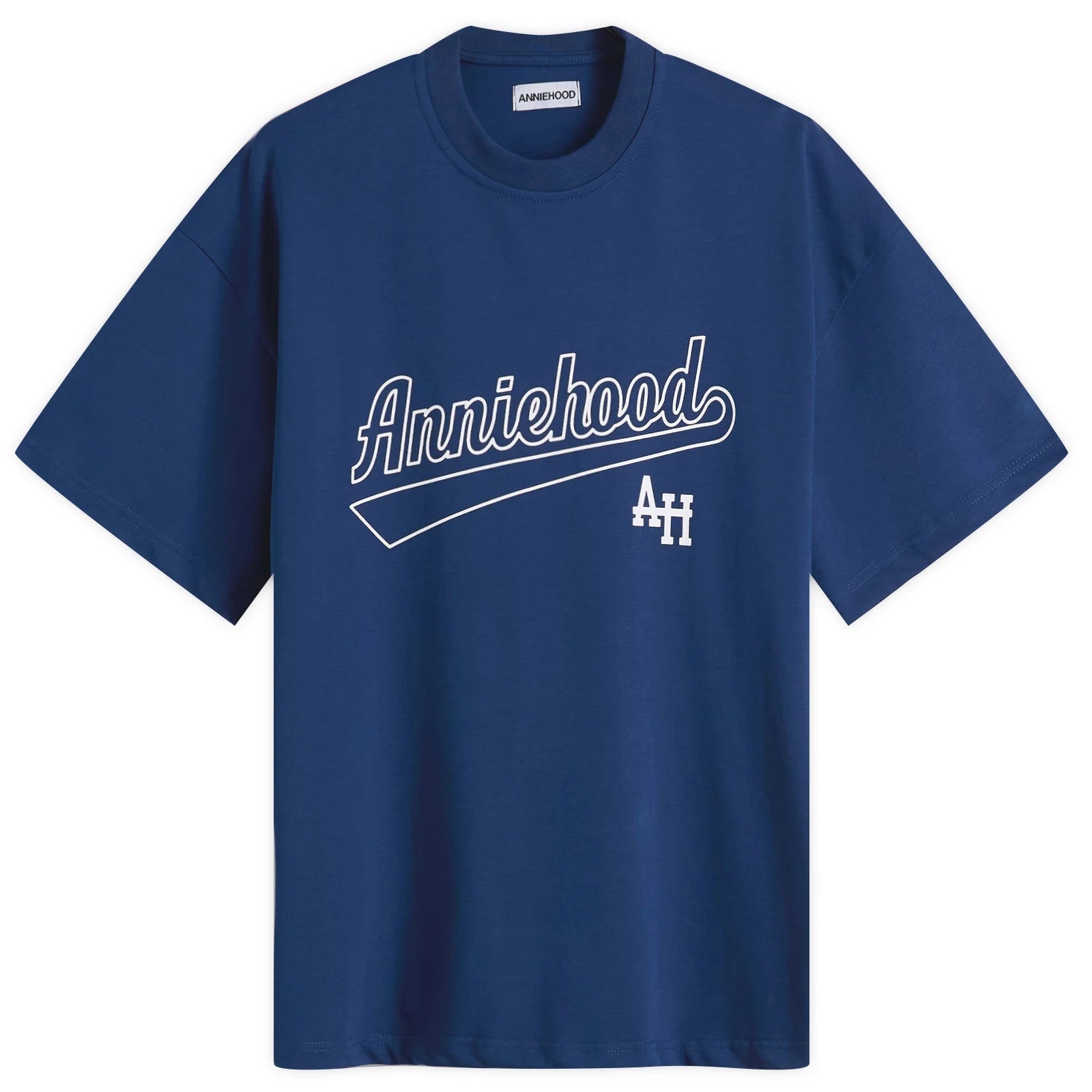 Annie Hood Baseball T Shirt Navy