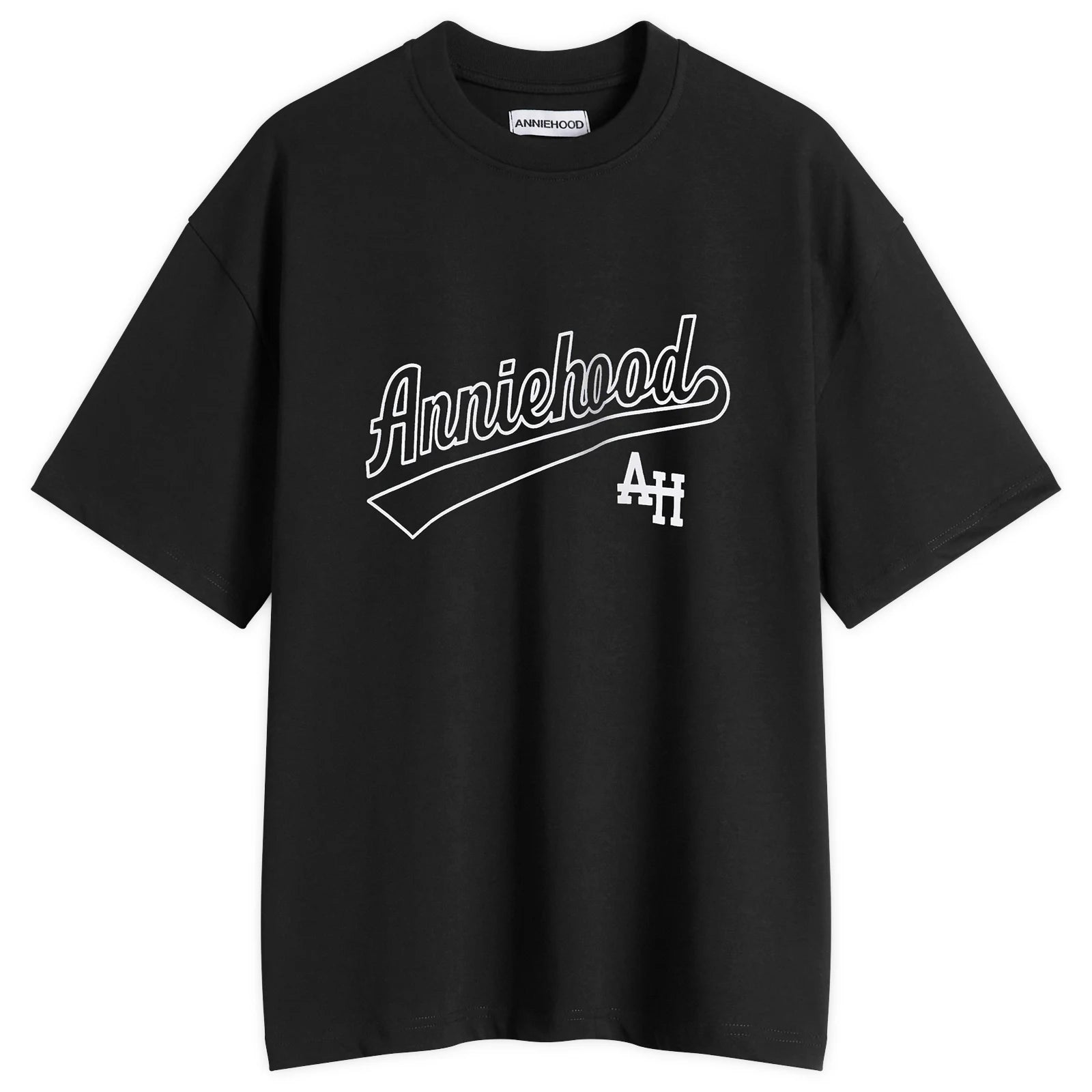Annie Hood Baseball T Shirt Black