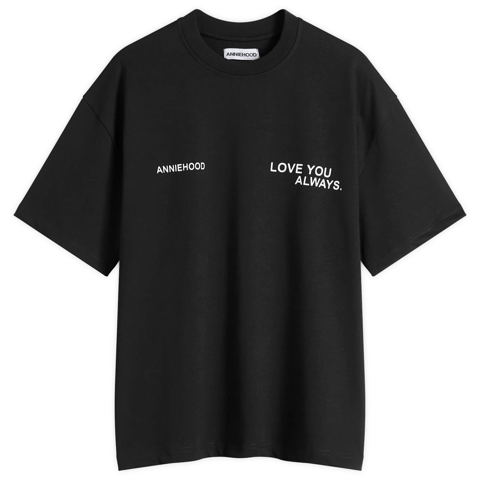 Annie Hood Love You Always Black T Shirt