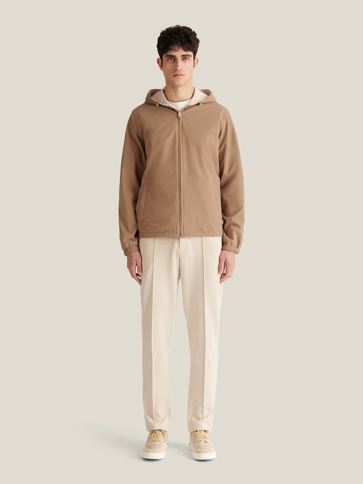 PECKHAM RYE Sloane Reversible Hooded Jacket in Caribou