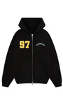 PLAYERS ONLY BLACK JERSEY ZIP HOODIE