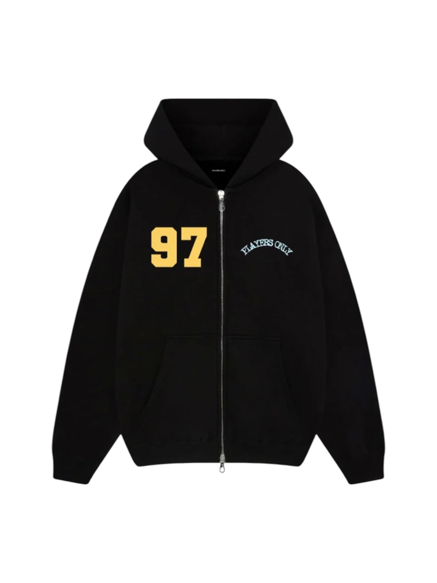PLAYERS ONLY BLACK JERSEY ZIP HOODIE