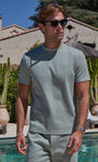 Belier Edwin Textured T Shirt Sage
