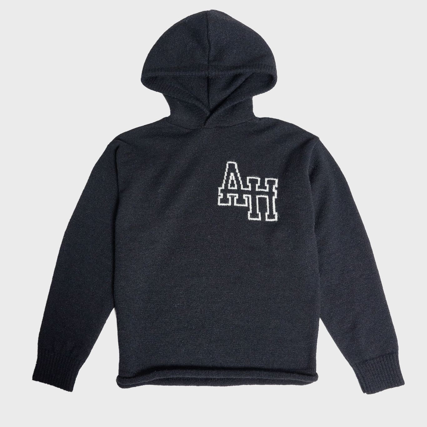 Annie Hood Knitted Hoodie Black