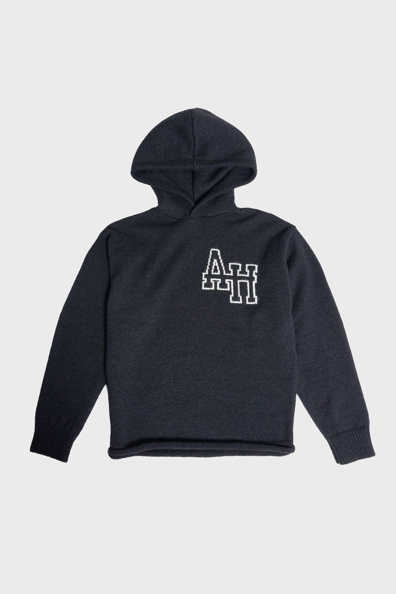Annie Hood Knitted Hoodie Black