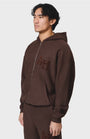 Annie Hood College Zip Washed Brown