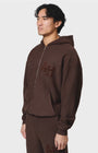 ANNIE HOOD COLLEGE ZIP WASHED BROWN