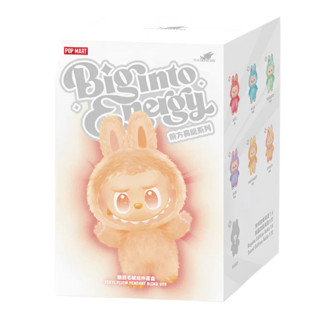 POP MART LABUBU THE MONSTERS BIG INTO ENERGY SERIES VINYL PLUSH PENDANT SINGLE BLIND BOX