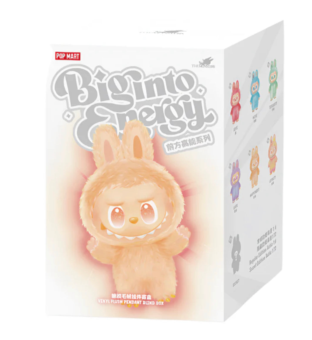 POP MART LABUBU THE MONSTERS BIG INTO ENERGY SERIES VINYL PLUSH PENDANT SINGLE BLIND BOX