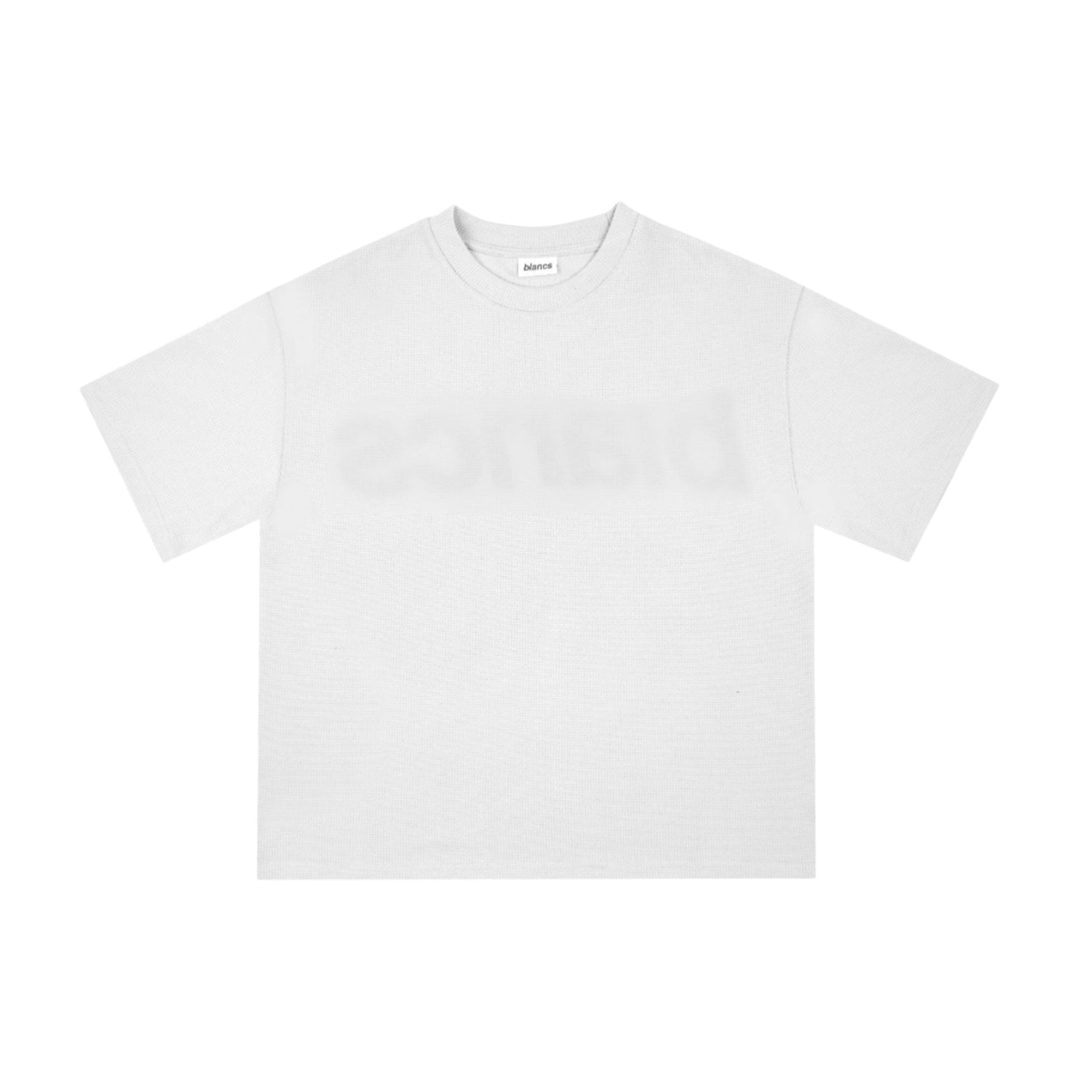BLANCS WAFFLE KNIT SHORT SLEEVE WHITE