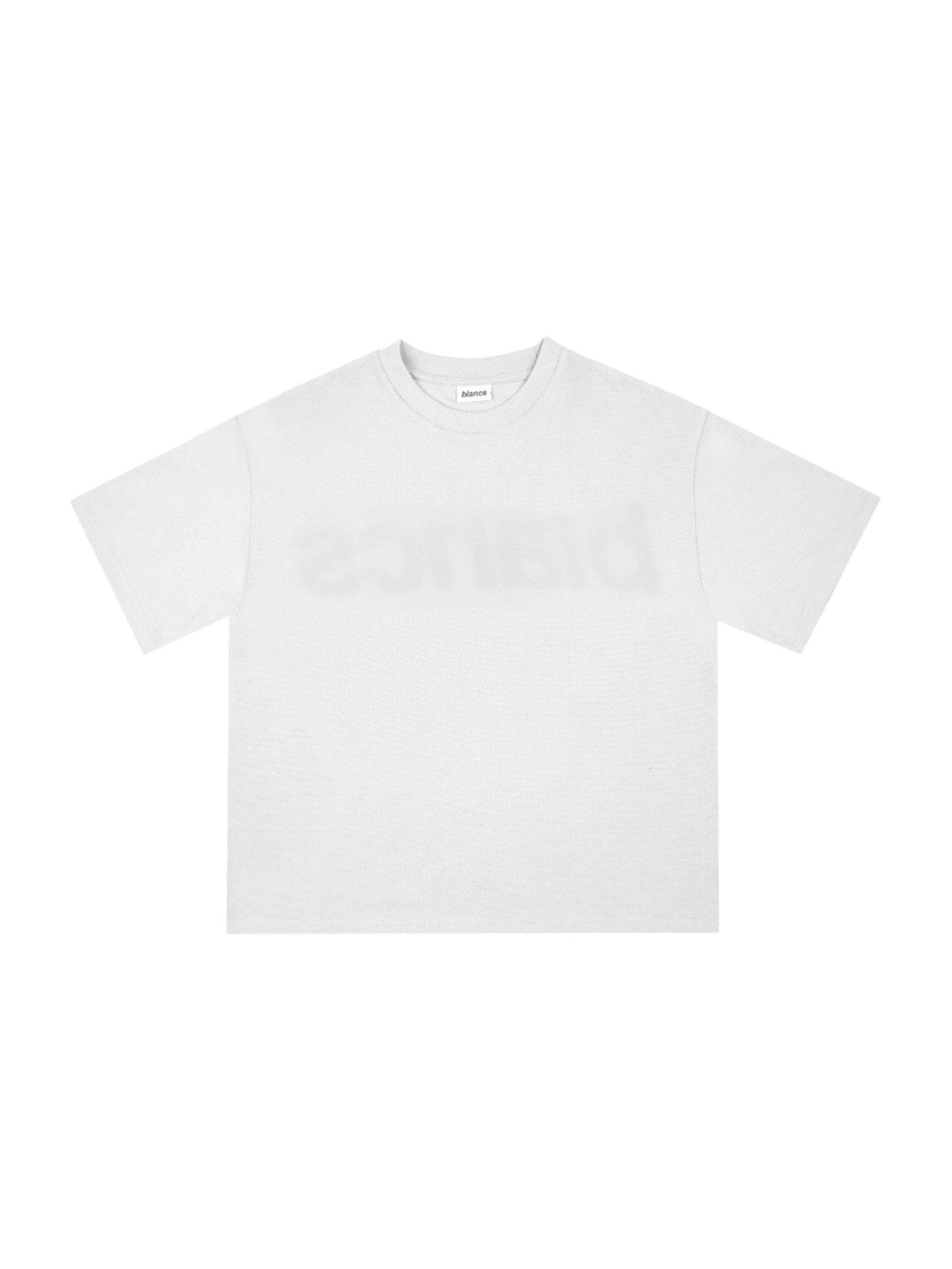 Blancs Waffle Knit Short Sleeve White