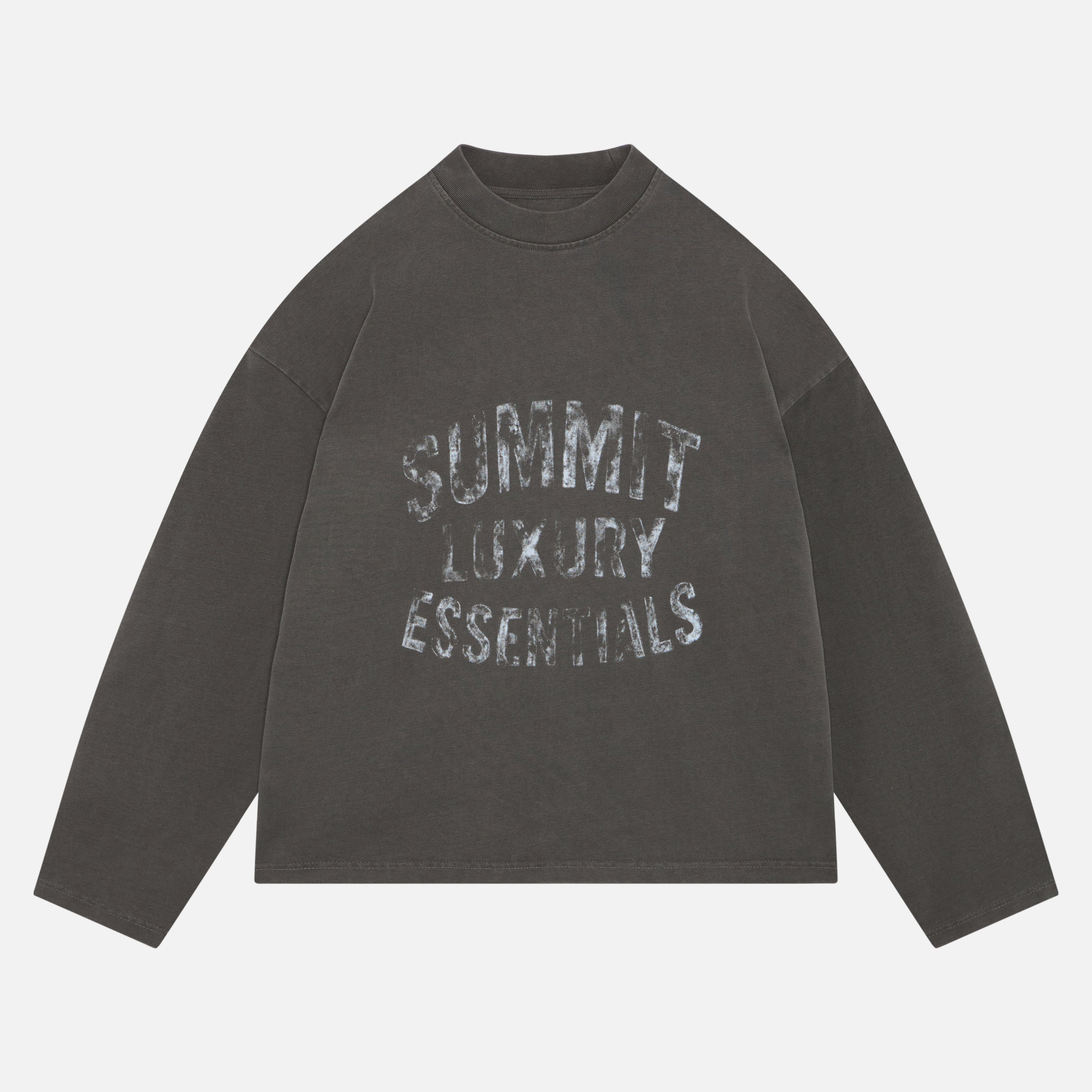Summit Watercolour Luxury Essentials Long Sleeve - Vintage Grey